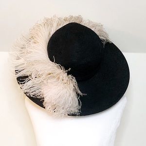 Vintage, Yvonne Originals California Ostrich Feather Hat